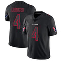 Custom #4 Black HOU Football Shirt Top