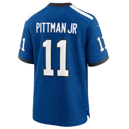 Custom #11 Blue IND Football Shirt Top