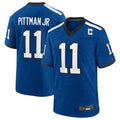 Custom #11 Blue IND Football Shirt Top