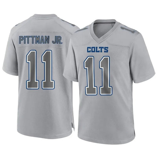 Custom #11 Gray IND Football Shirt Top
