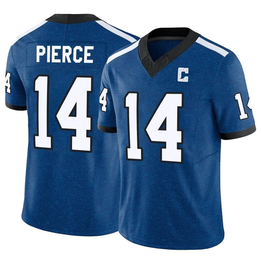 Custom #14 Royal IND Football Shirt Top