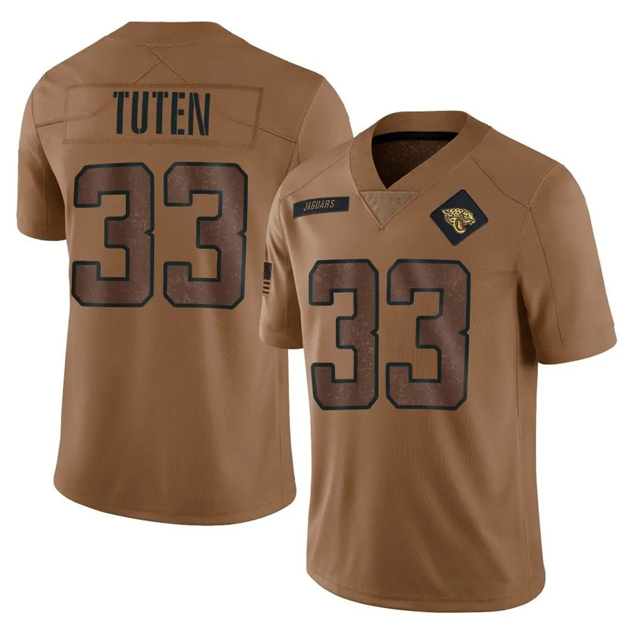 Custom #33 Brown JAX Football Shirt Top