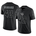 Custom #42 Black JAX Football Shirt Top