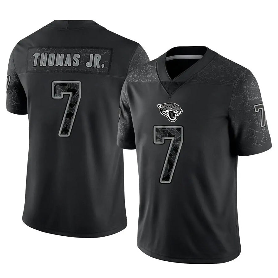Custom #7 Black JAX Football Shirt Top