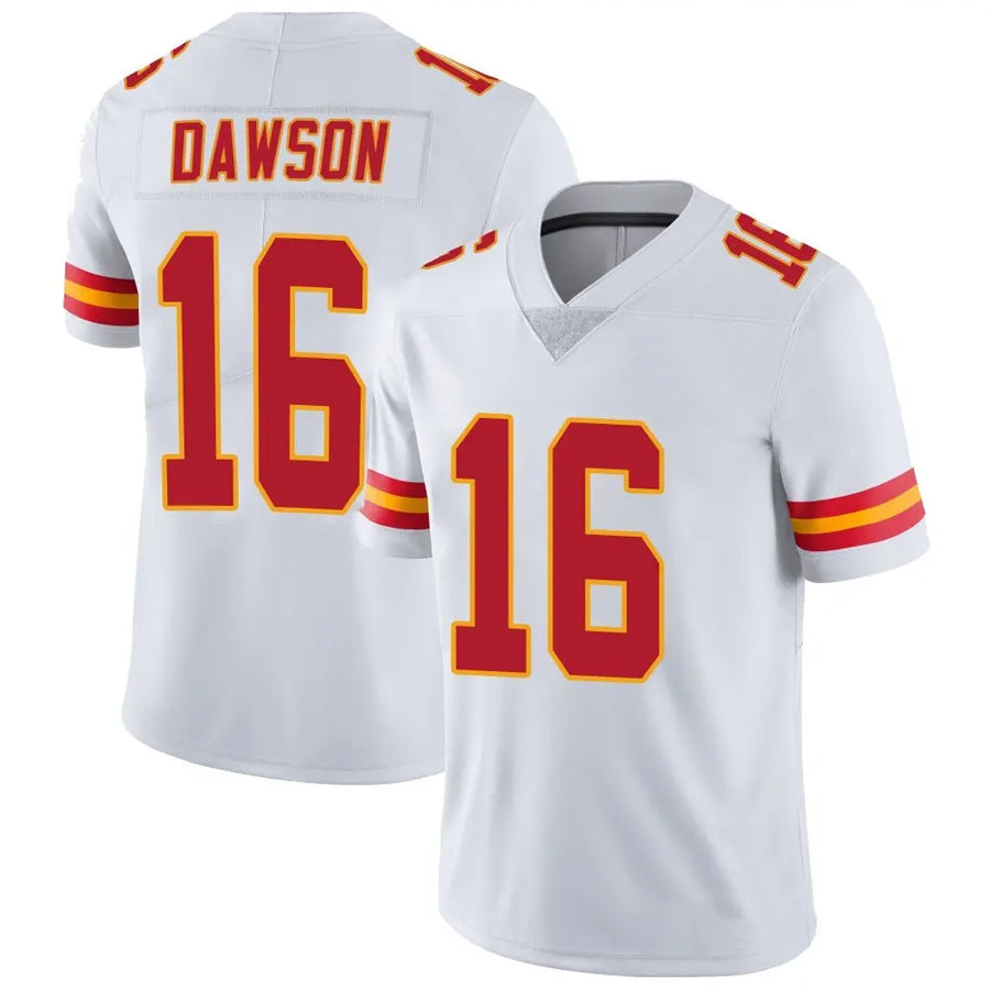 Custom #16 White KC Football Shirt Top