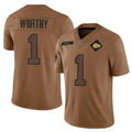Custom #1 Brown KC Football Shirt Top