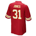 Custom #31 Red KC Football Shirt Top