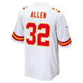 Custom #32 White KC Football Shirt Top
