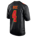 Custom #4 Black KC Football Shirt Top