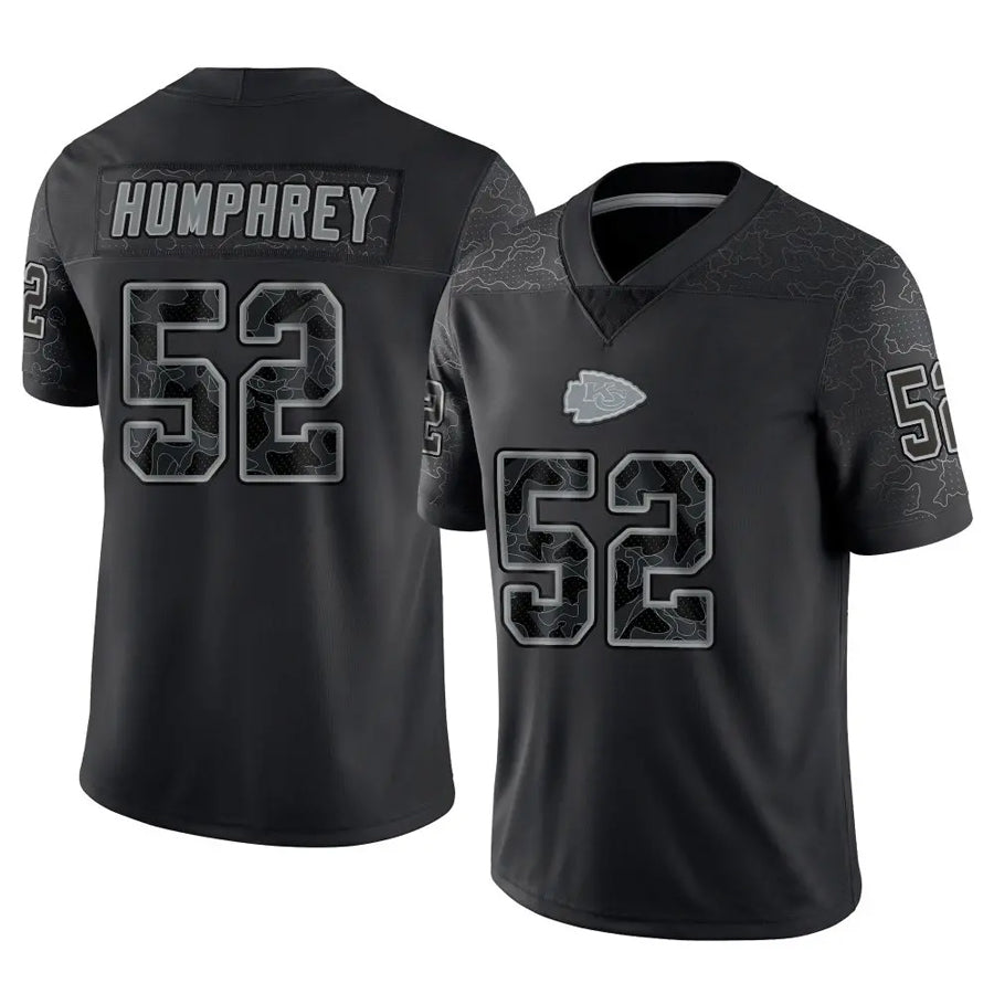 Custom #52 Black KC Football Shirt Top