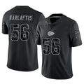 Custom #56 Black KC Football Shirt Top