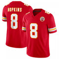 Custom #8 Red KC Football Shirt Top