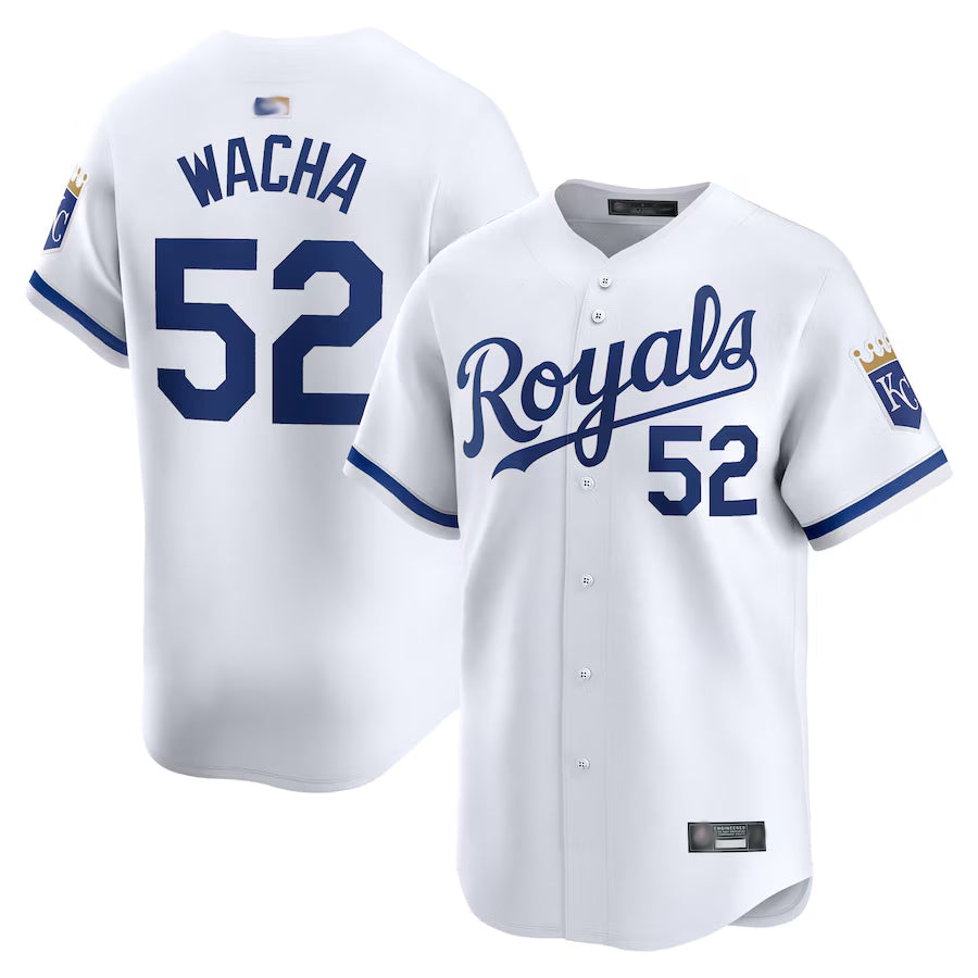 Custom #52 White KC Baseball Shirt Top