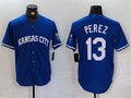 Custom #13 Royal KC Baseball Shirt Top