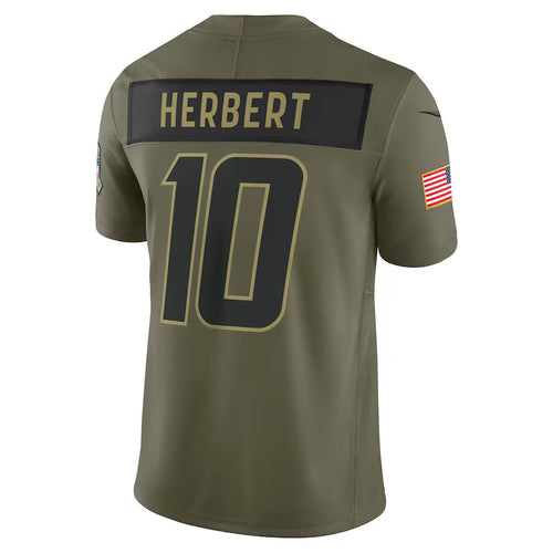 Custom #10 Olive LAC Football Shirt Top