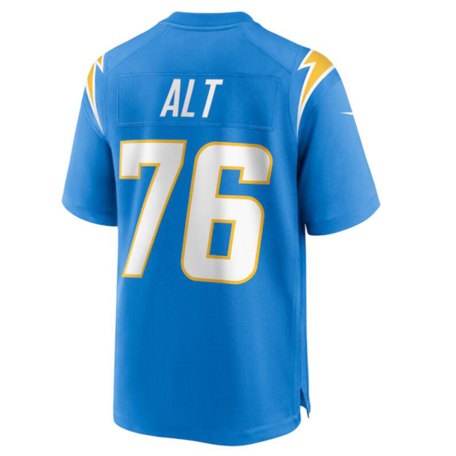 Custom #76 Powder Blue LAC Football Shirt Top