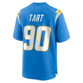 Custom #90 Powder Blue LAC Football Shirt Top