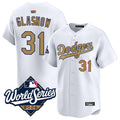 Custom #31 Gold LAD Baseball Shirt Top