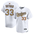 LA.Dodgers #33 James Outman Player Home Gold Collection Limited Baseball Jerseys