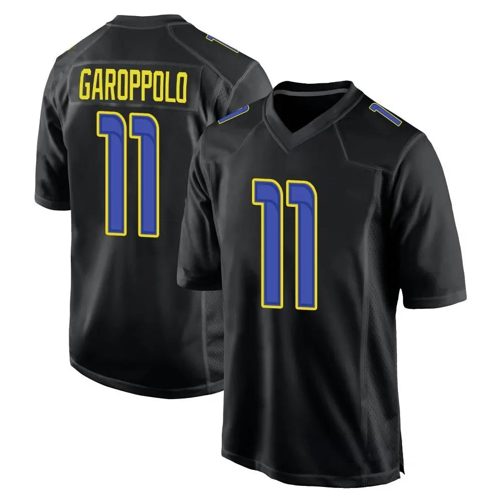 Custom #11 Black LAR Football Shirt Top