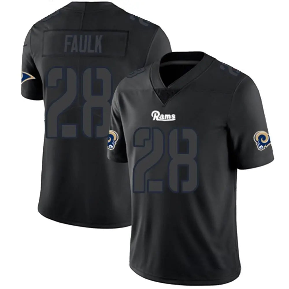 Custom #28 Black LAR Football Shirt Top