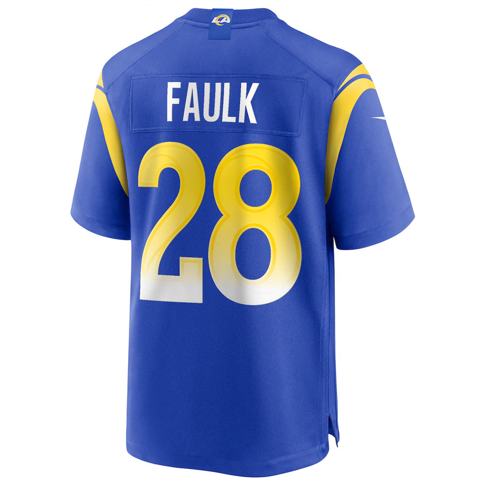 Custom #28 Royal LAR Football Shirt Top