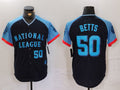 Custom #50 Navy All Star LAD Baseball Shirt Top