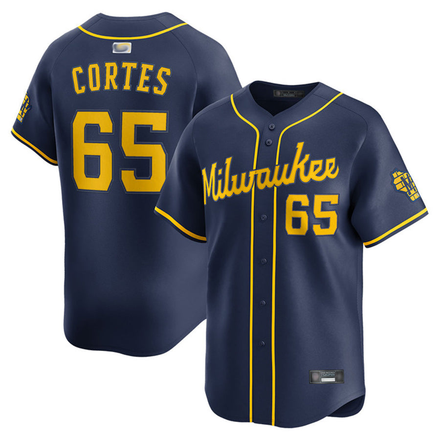 Custom #65 Navy MIL Baseball Shirt Top