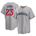 Custom #23 Gray MIN Baseball Shirt Top
