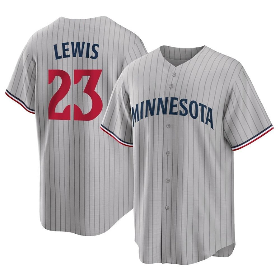 Custom #23 Gray MIN Baseball Shirt Top