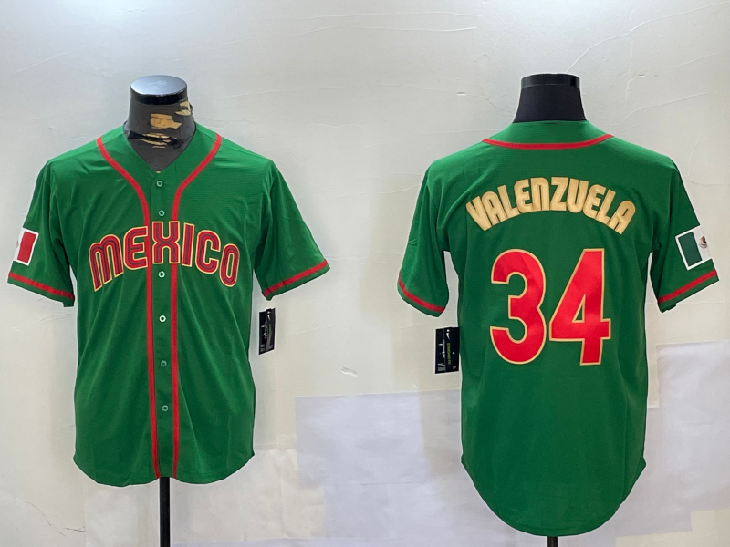 Custom #34 Green LAD Baseball Shirt Top