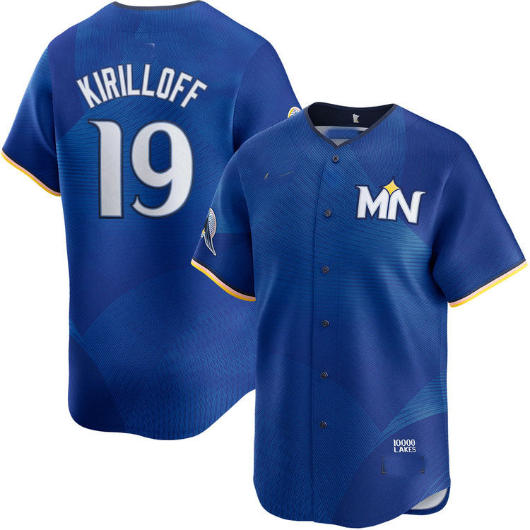 Custom #19 City Connect MIN Baseball Shirt Top