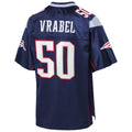 Custom #50 Navy NE Football Shirt Top