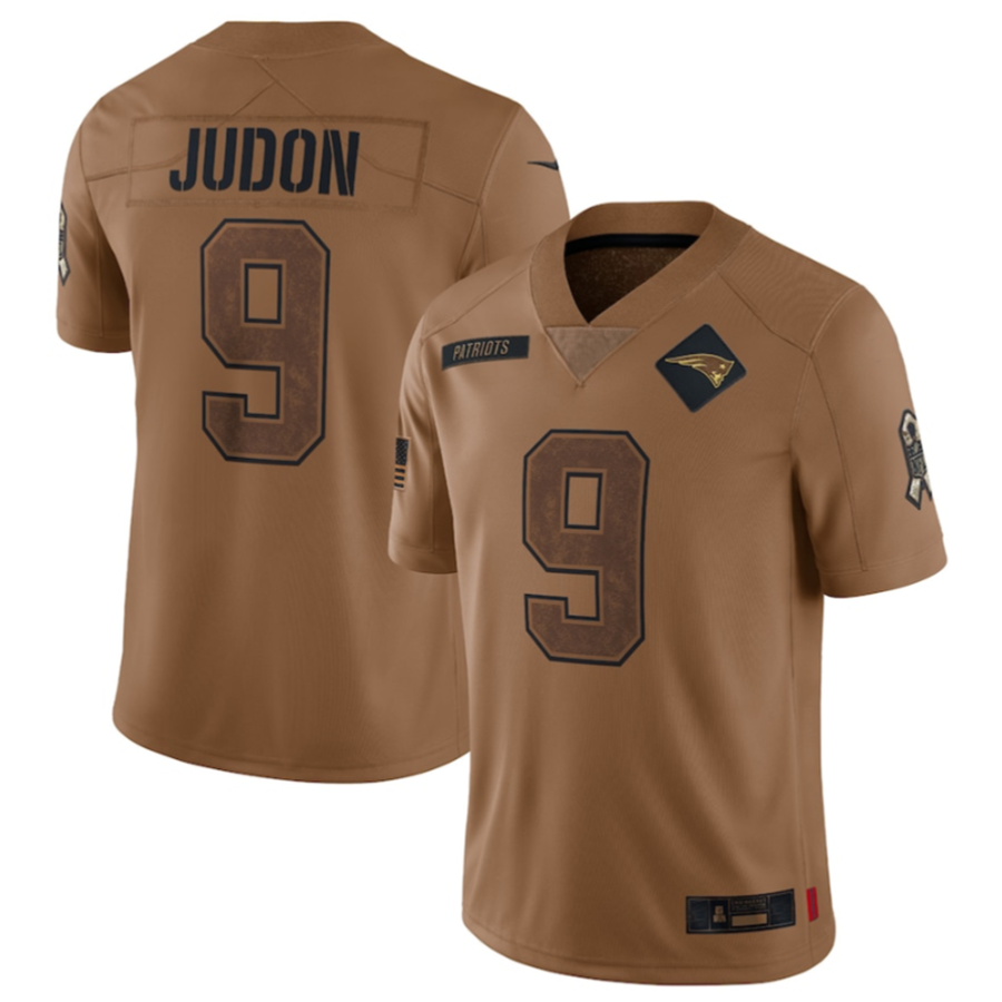 Custom #9 Brown NE Football Shirt Top