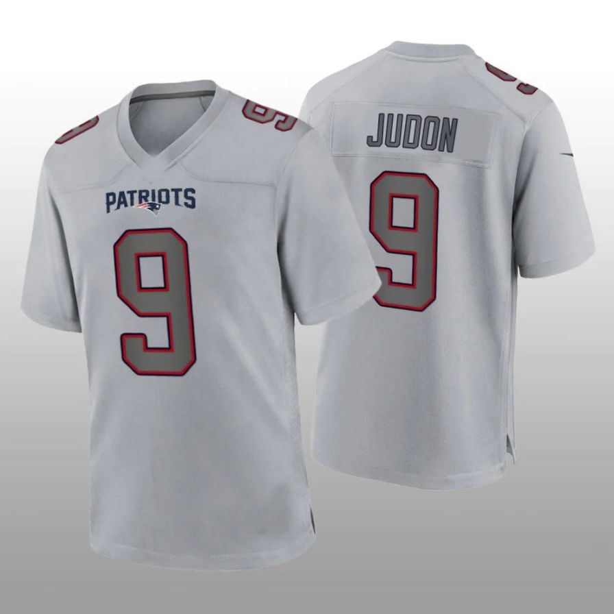 Custom #9 Gray NE Football Shirt Top