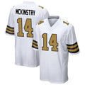 Custom #14 White NO Football Shirt Top