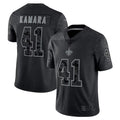 Custom #41 Black NO Football Shirt Top