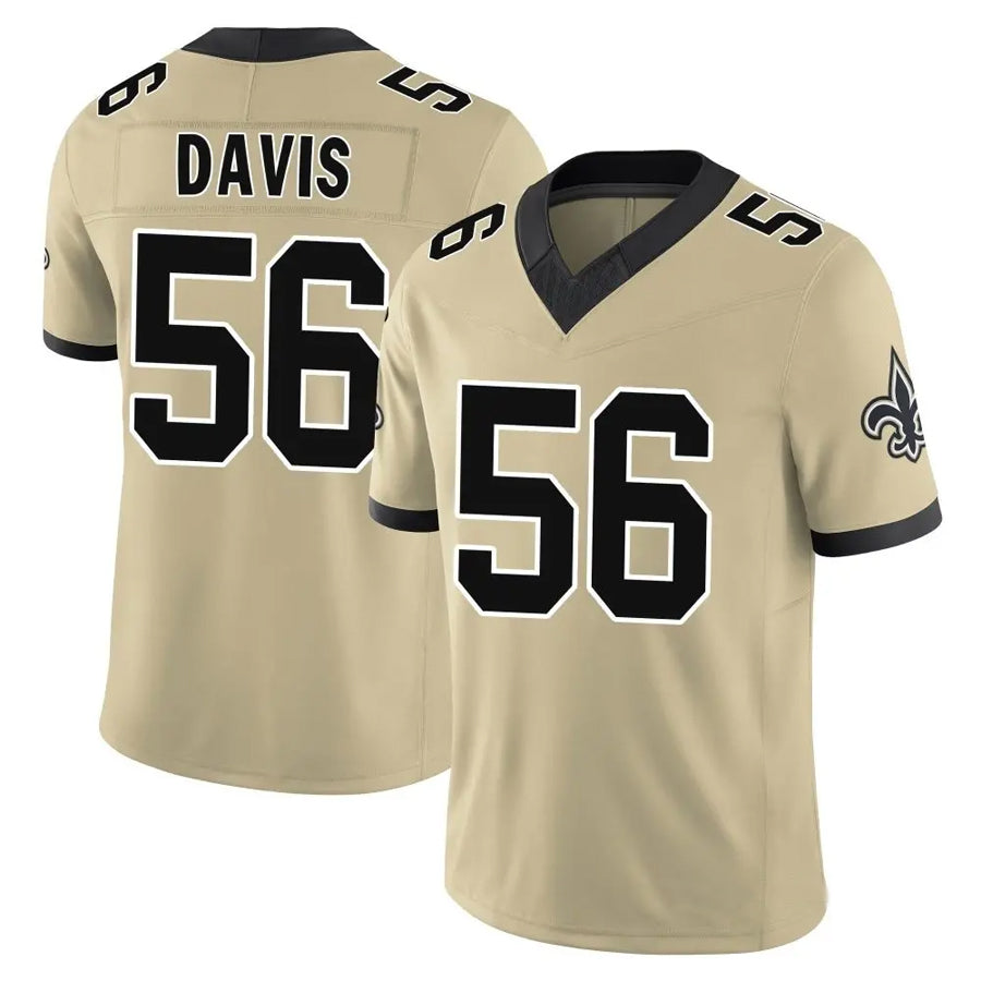 Custom #56 Black NO Football Shirt Top