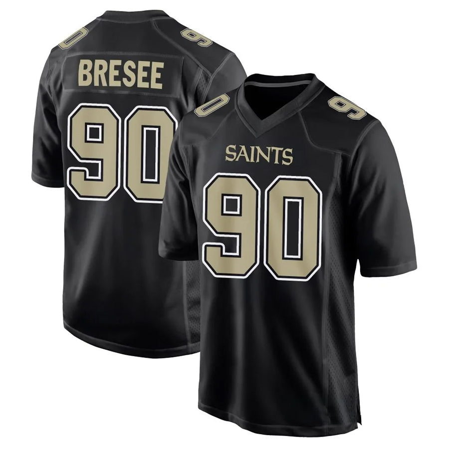 Custom #90 Carbon Black NO Football Shirt Top