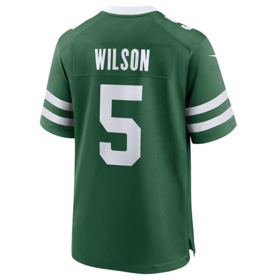 Custom #5 Green NYJ Football Shirt Top