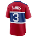 Custom #3 Red NYG Football Shirt Top