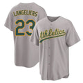 Custom #23 Gray OAK Baseball Shirt Top
