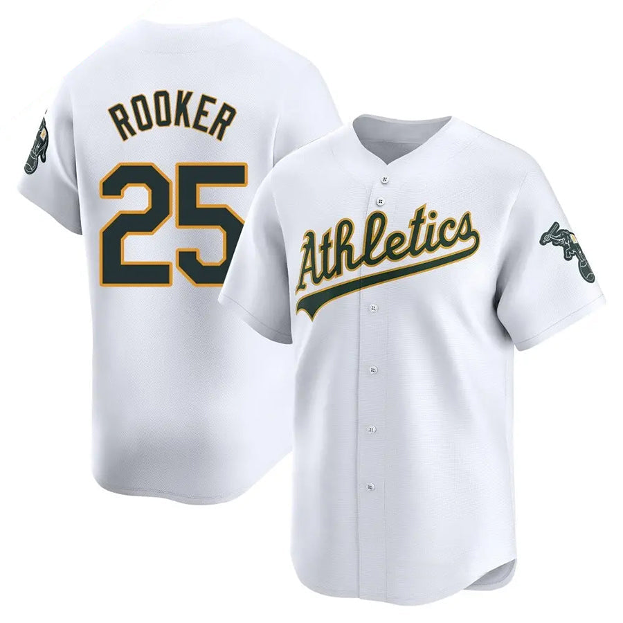 Custom #25 White OAK Baseball Shirt Top