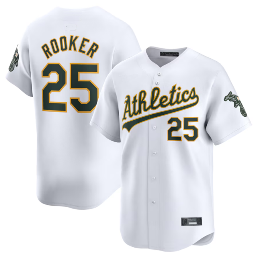 Custom #25 White OAK Baseball Shirt Top