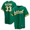 Custom #33 Green OAK Baseball Shirt Top