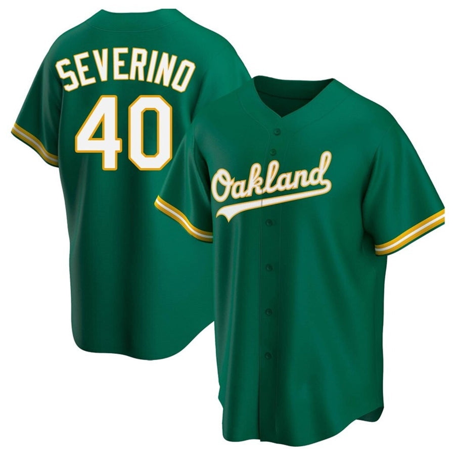 Custom #40 Green OAK Baseball Shirt Top