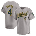 Custom #4 Gray OAK Baseball Shirt Top