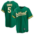 Custom #5 Green OAK Baseball Shirt Top