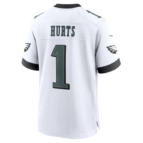 Custom #1 White PHI Football Shirt Top