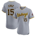 Custom #15 Grey PIT Baseball Shirt Top